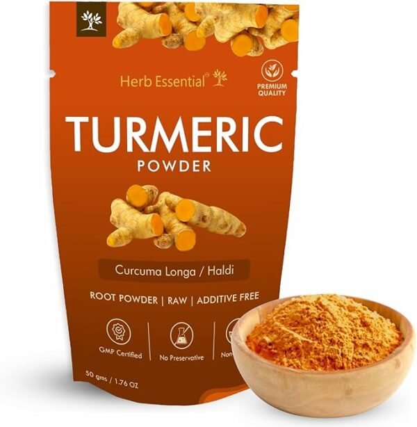Herb Essential Kasturi Turmeric Powder for Face and Skin, 50g